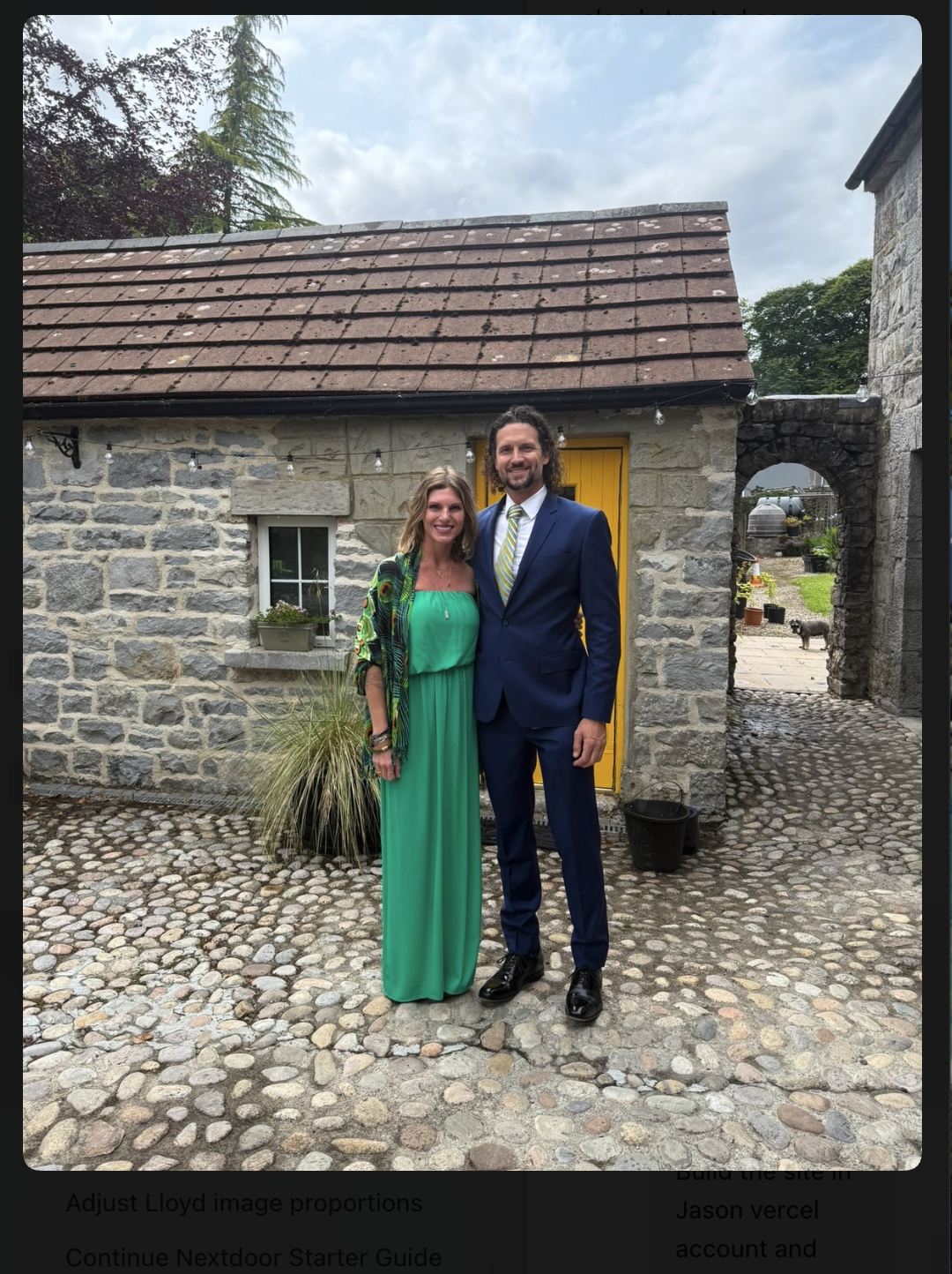 Chasta and Jason standing together and smiling